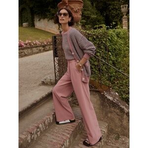 Varley Pink Wide Leg Pant